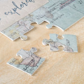 出し、引用文を探検し、そして地図を描いて下さい ジグソーパズル (側面)