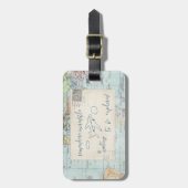 出し、引用文を探検し、そして地図を描いて下さい ラゲッジタグ (正面縦)