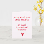 出た素晴らし!-おもしろい引用文父の日 カード (黄色い花)