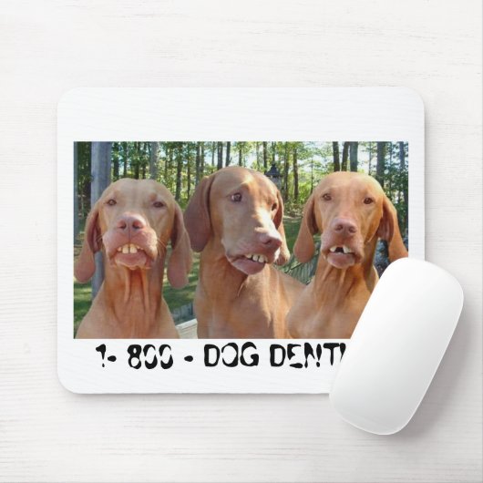 出っ歯1 800犬の歯科医のマウスパッドの犬 マウスパッド (マウス)