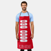 出ていきなさい、私の台所から、赤いエプロン エプロン (着用した状態)