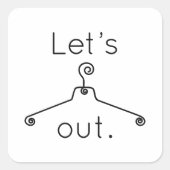 出てくつるれ スクエアシール (正面)