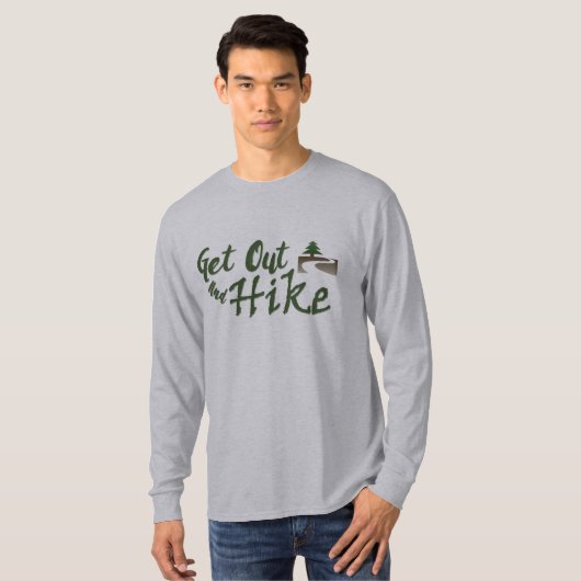 出てハイキング Tシャツ (正面フル)