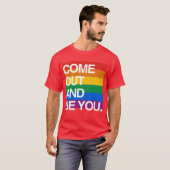 出て来、あって下さい Tシャツ (正面フル)