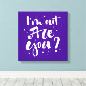 出て行くの？ キャンバスプリント (インサイチュ (ウッドフロア))