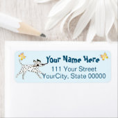 出て行くダルマチア犬の恋人 ラベル (インサイチュ)