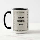 出て行く時間 マグカップ (左)