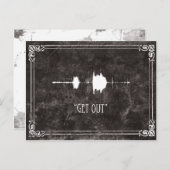 出て行け。EVPポストカードハロウィーン招待状 インビテーションポストカード (正面/裏面)
