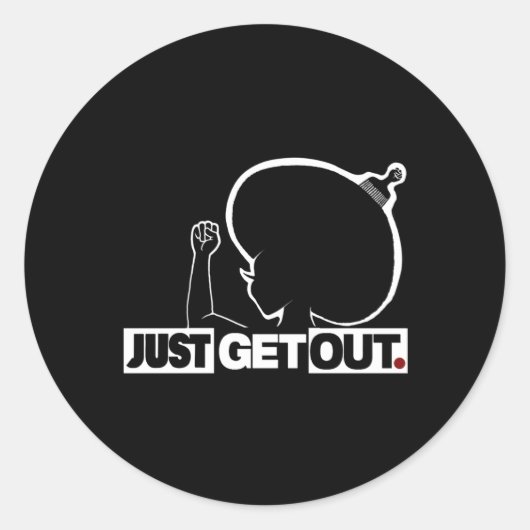 出て…220ステッカー ラウンドシール (正面)