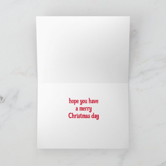 出ぶら下がったて行って聖降誕祭お目出度う シーズンカード (内部)