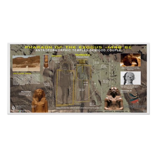 出エジプトのHatshepsut IIファラオ–1448紀元前 ポスター (正面)