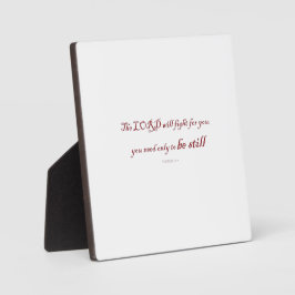 出エジプト記14:14、主はあなたのために戦う。 フォトプラーク