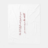 出エジプト記14:14、主はあなたのために戦う。 フリースブランケット (正面)