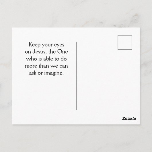 出エジプト記15:26わたしは主なる主である ポストカード (裏面)