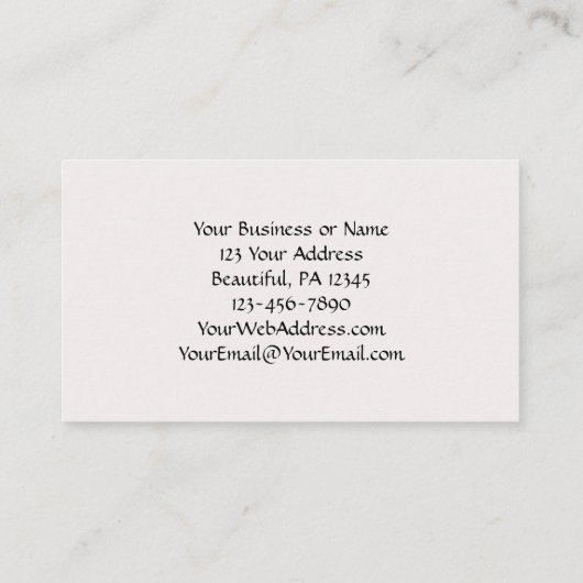 出エジプト記15:26わたしは主なる主である 名刺 (裏面)