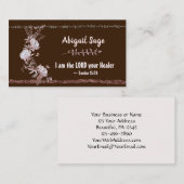 出エジプト記15:26わたしは主なる主である 名刺 (正面/裏面)