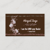 出エジプト記15:26わたしは主なる主である 名刺 (正面)