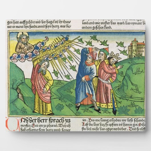 出エジプト10:1-20エジプトの七つの災い フォトプラーク (正面)