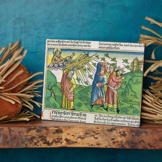 出エジプト10:1-20エジプトの七つの災い フォトプラーク (側面)