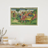 出エジプト12最初の過ぎ越し、「ニュールンベルク」から ポスター (キッチン)