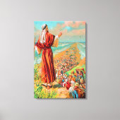 出エジプト14乾地キャンバス上の海を渡る キャンバスプリント (正面)