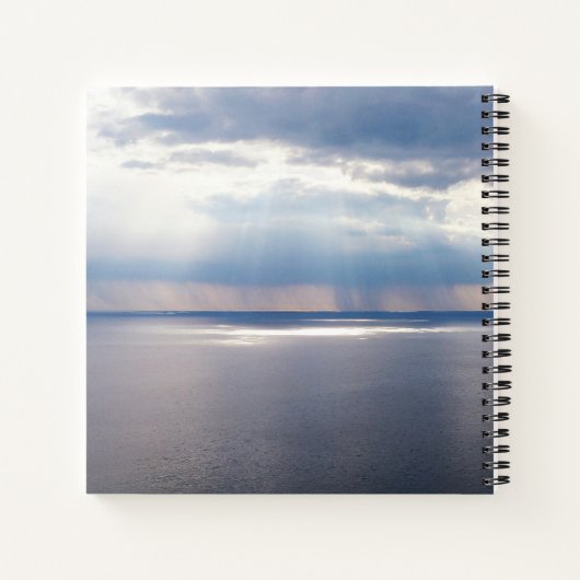 出エジプト14:13-14恐れてはいけない立つ固い ノートブック (裏面)