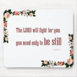 出エジプト14:14マウスパッド主はあなたのために戦う マウスパッド