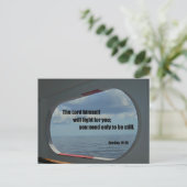 出エジプト14:14主ご自身があなたのために戦う。 ポストカード (スタンド正面)