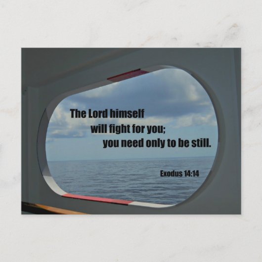 出エジプト14:14主ご自身があなたのために戦う。 ポストカード (正面)
