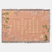 出エジプト14:14,クリスチャン・サーモン スローブランケット (正面)