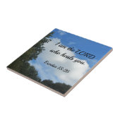 出エジプト15:26わたしはあなたを癒す主である。 タイル (側面)