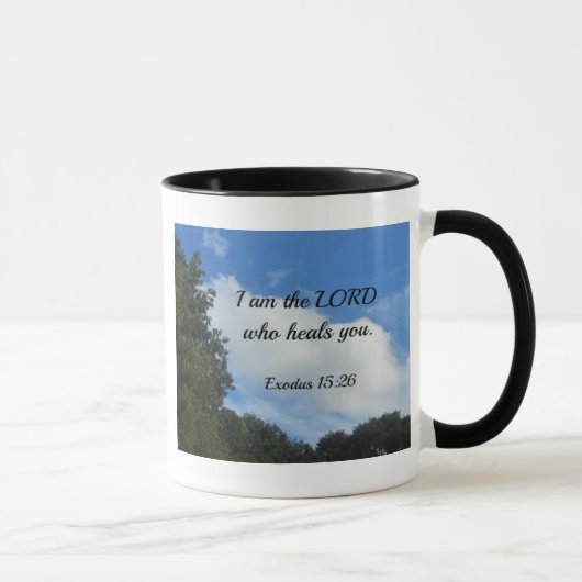 出エジプト15:26わたしはあなたを癒す主である。 マグカップ (右)