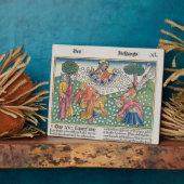 出エジプト16 13-22神はウズラとマナを与える フォトプラーク (側面)