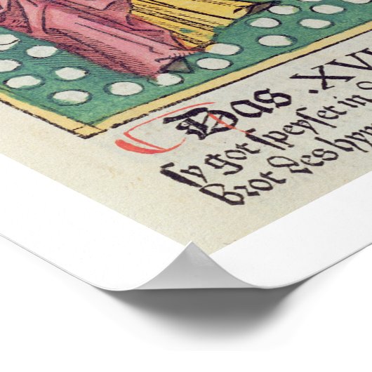 出エジプト16 13-22神はウズラとマナを与える ポスター (角)