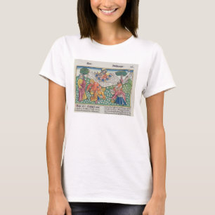 出エジプト16 13-22神はウズラとマナを与える Tシャツ