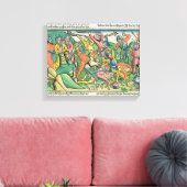 出エジプト17 8-15アーロンとハールはモーセの手を支える キャンバスプリント (インサイチュ (リビング))