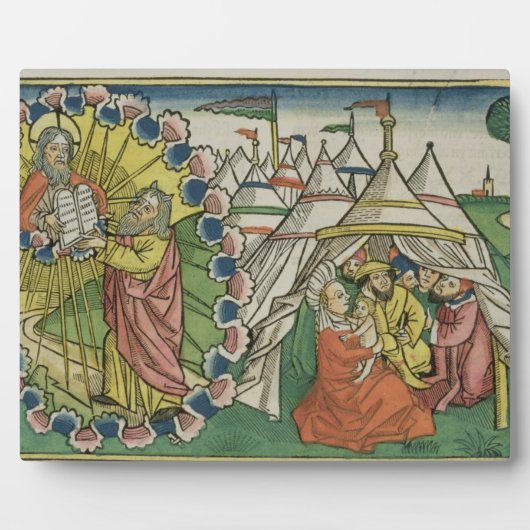 出エジプト20 1-5モーセは十戒を受ける フォトプラーク (正面)