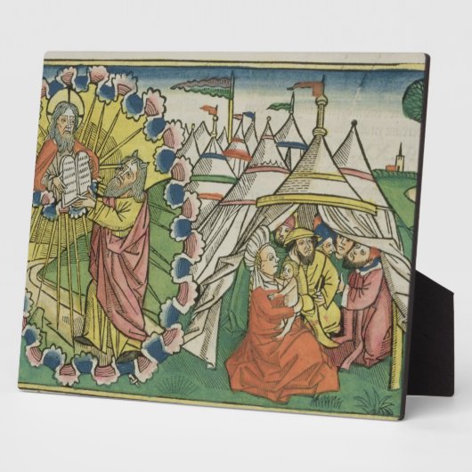 出エジプト20 1-5モーセは十戒を受ける フォトプラーク (側面)