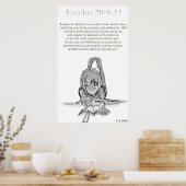 出エジプト20: 8-11 ポスター (キッチン)