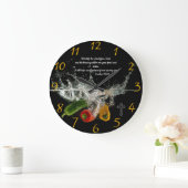 出エジプト23:キリスト教信仰祈りの言葉 ラージ壁時計 (ホーム)