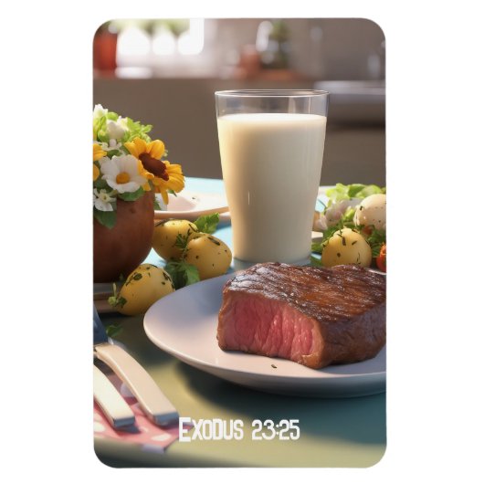 出エジプト23:25 – 磁石 (縦)