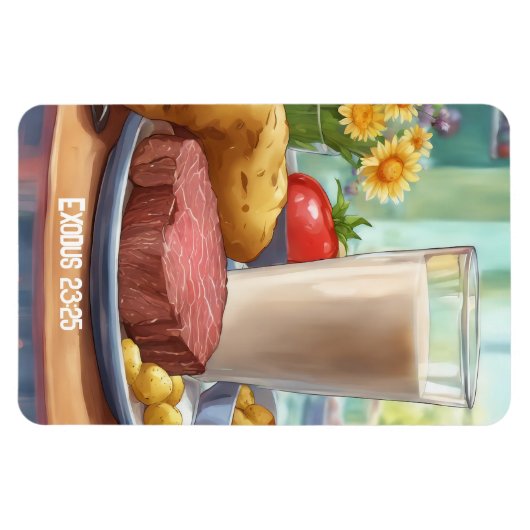 出エジプト23:25 – 磁石 (横)