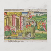 出エジプト2 1-6モーセはナイル川を流れ ポストカード (正面)