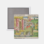 出エジプト2 1-6モーセはナイル川を流れ マグネット (正面/裏面)