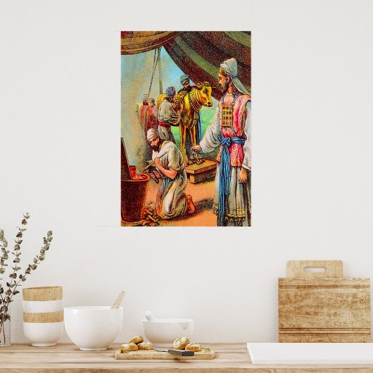 出エジプト32アーロン黄金のふくらはぎのポスターを作る ポスター (キッチン)