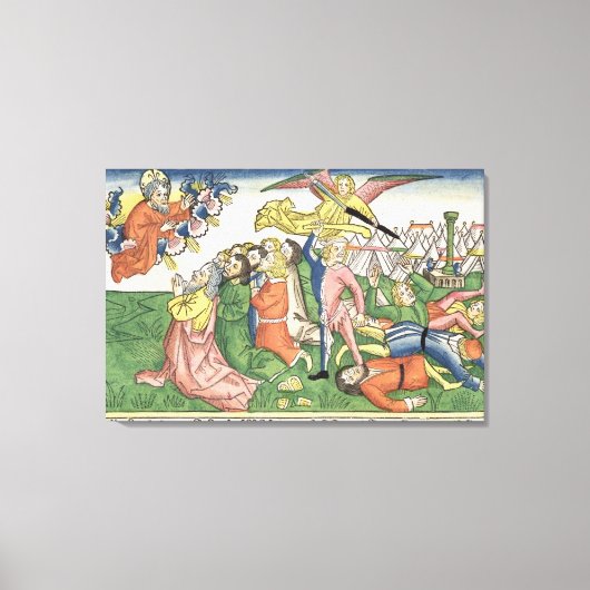 出エジプト32 15-23モーセは石板を壊した。 キャンバスプリント (正面)