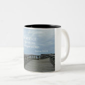 出エジプト33:14わたしの臨在は共に行く… ツートーンマグカップ (正面右)