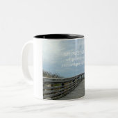 出エジプト33:14わたしの臨在は共に行く… ツートーンマグカップ (正面左)