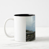 出エジプト33:14わたしの臨在は共に行く… ツートーンマグカップ (左)