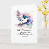 出エジプト33:14わたしの臨在は、あなた方と共に行く カード (黄色い花)